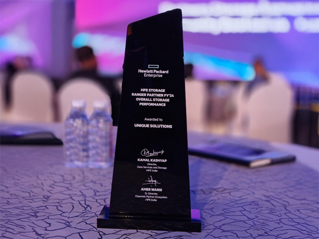 Unique Solutions won HPE Storage Performance in the overall category Award FY24